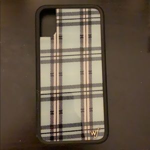 iphone x plaid wildflower case